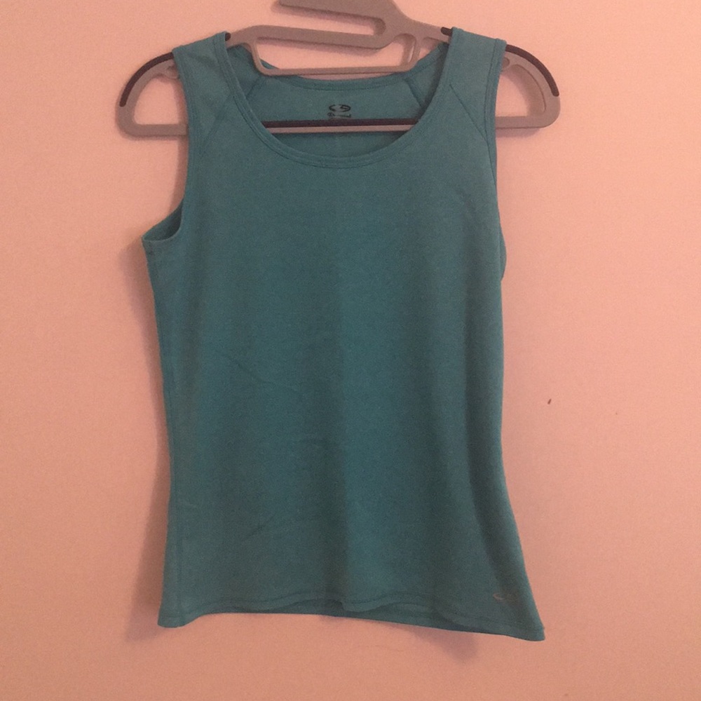 Blue Workout Tank Top